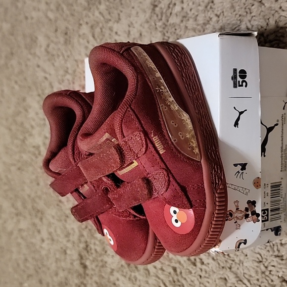 Suede Puma Elmo Shoes Sz 5c - Picture 4 of 7